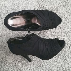 Cute open toe ankle booties